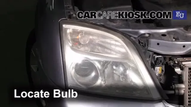 2004 Opel Signum Sport 2.0L 4 Cyl. Turbo Éclairage Feux de croisement (remplacer l'ampoule)